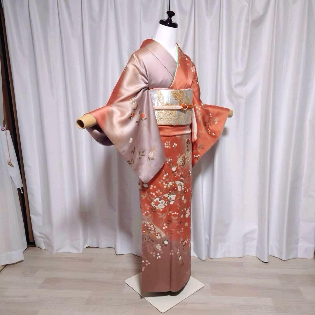 正絹　友禅　訪問着　フルセット　長沼静着物学院　ミト
