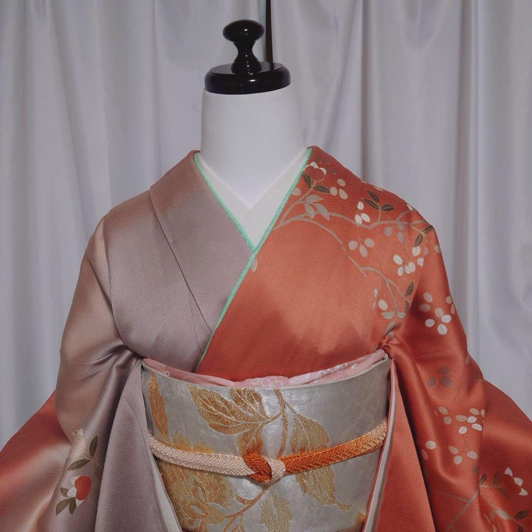 正絹　友禅　訪問着　フルセット　長沼静着物学院　ミト