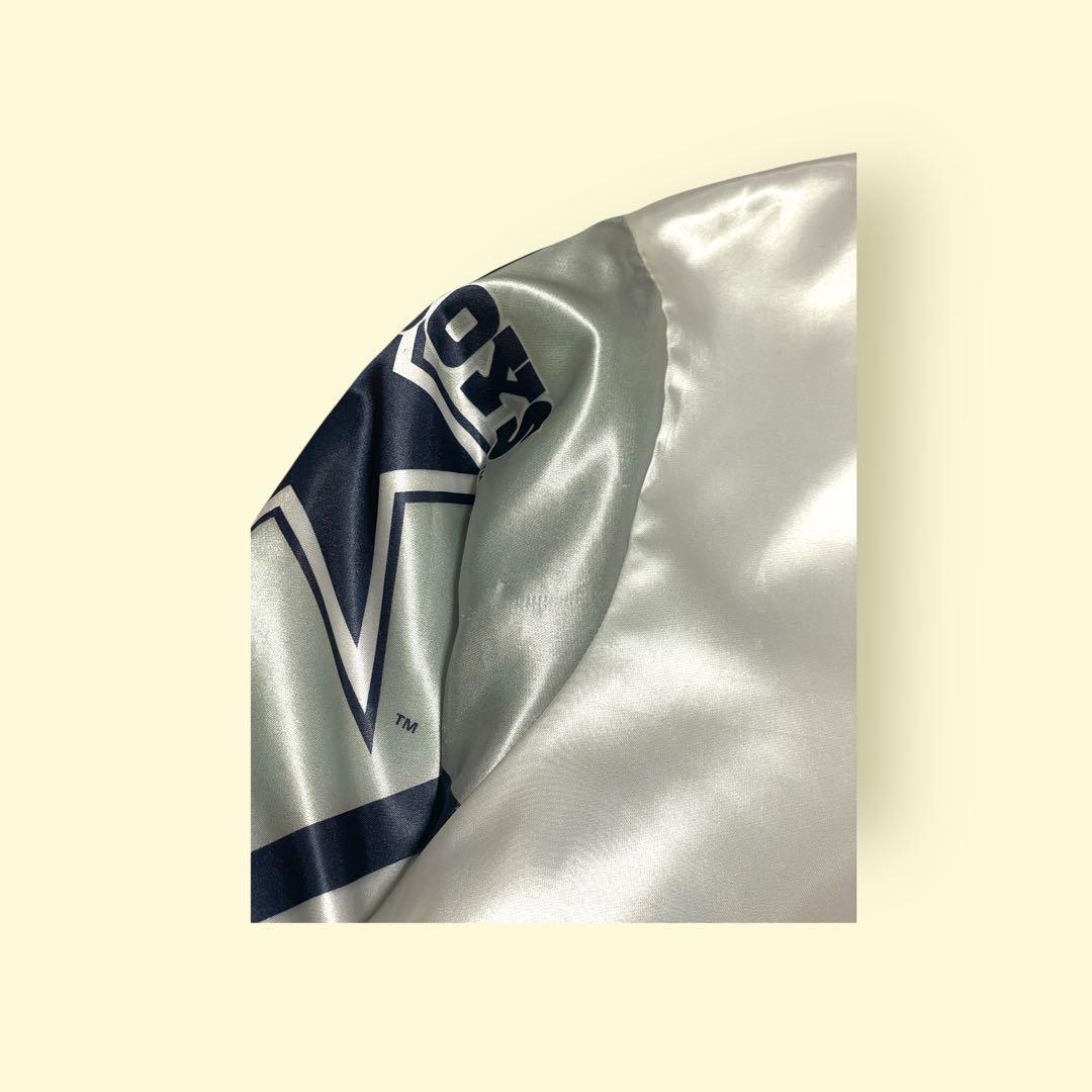 80s-90s ダラスカウボーイズ サテン スタジアムジャケット 古着