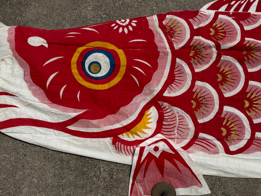 古布 木綿 鯉のぼり 5m 4m 金太郎 こいのぼり こどもの日 リメイク素材