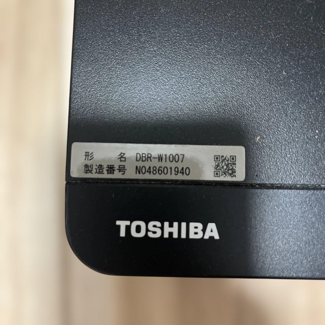TOSHIBA DBR-W1007 ブラック ブルーレイレコーダー
