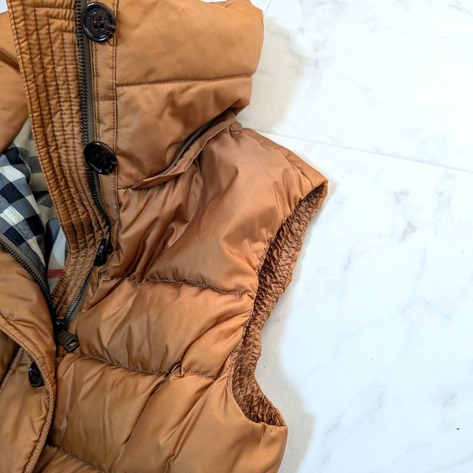 BURBERRY LONDON ダウンベスト メガチェック ペプラム サイズ44