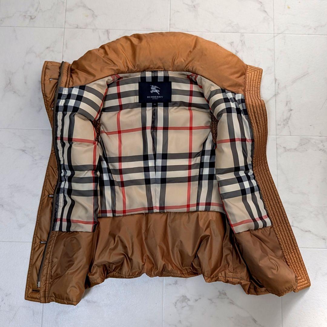 BURBERRY LONDON ダウンベスト メガチェック ペプラム サイズ44
