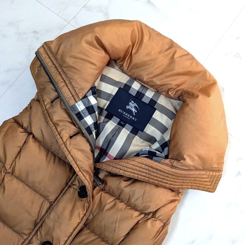BURBERRY LONDON ダウンベスト メガチェック ペプラム サイズ44