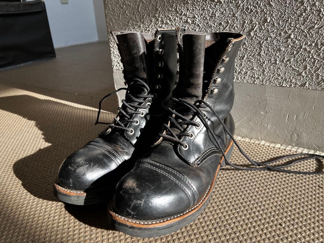 オ*ジ様 Red Wing ブラック ワークブーツ US 10.5