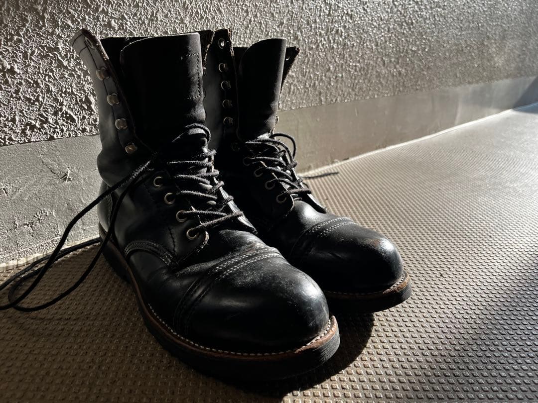 オ*ジ様 Red Wing ブラック ワークブーツ US 10.5