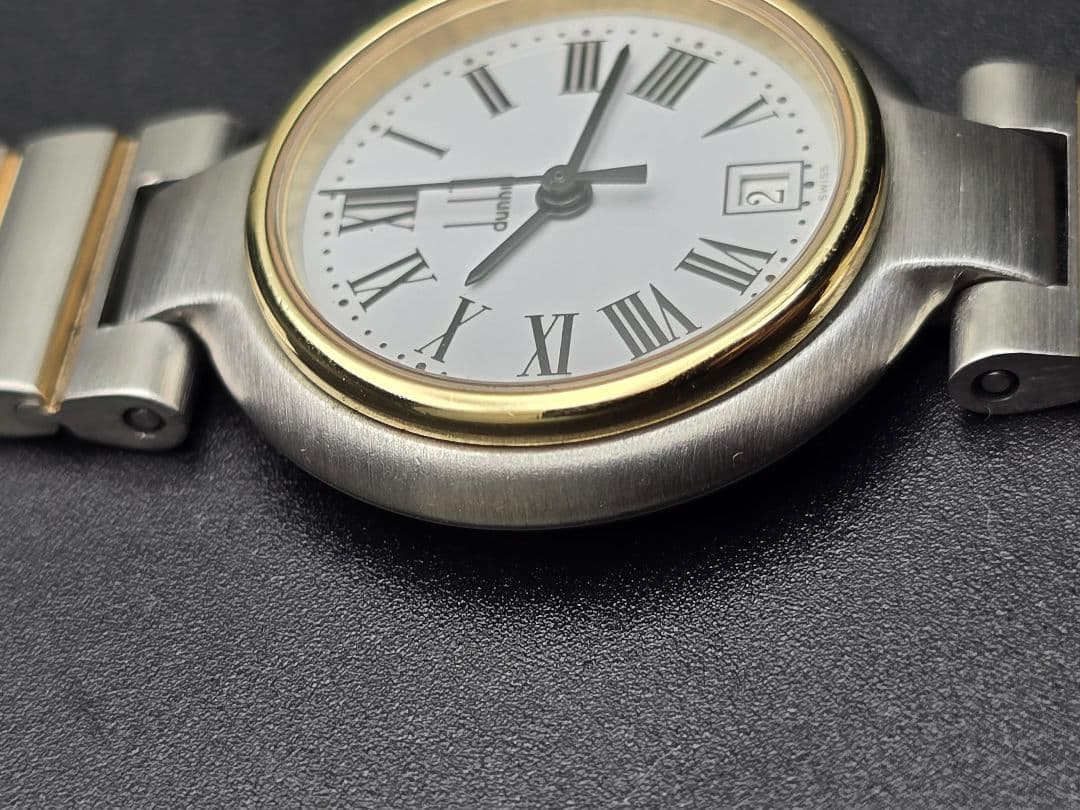 美品 電池交換済 研磨済 dunhill ダンヒル ゴールド ヴィンテージ