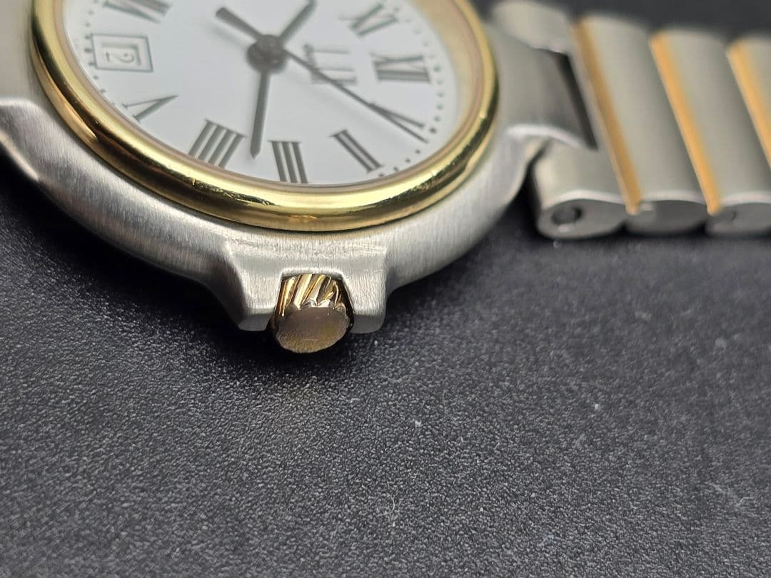 美品 電池交換済 研磨済 dunhill ダンヒル ゴールド ヴィンテージ