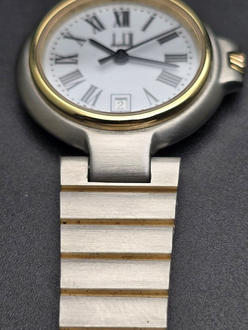 美品 電池交換済 研磨済 dunhill ダンヒル ゴールド ヴィンテージ