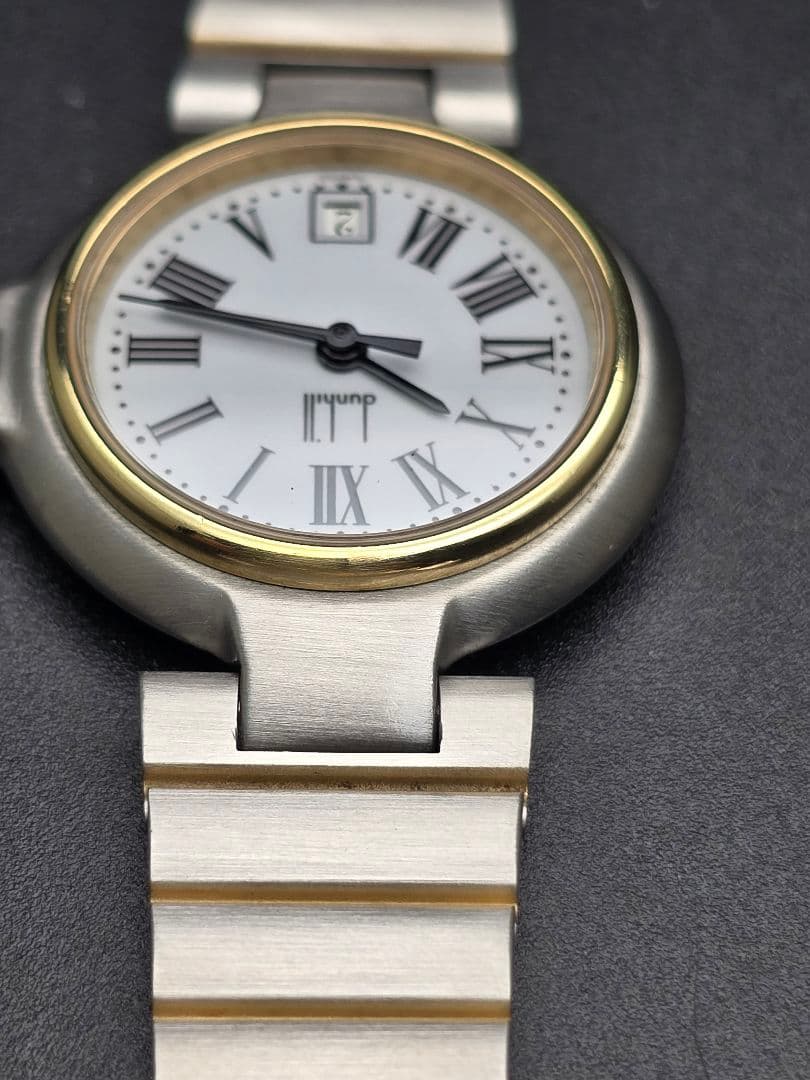 美品 電池交換済 研磨済 dunhill ダンヒル ゴールド ヴィンテージ