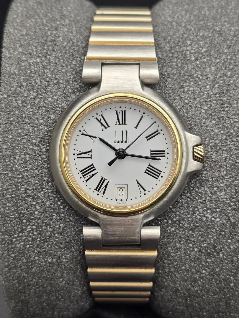 美品 電池交換済 研磨済 dunhill ダンヒル ゴールド ヴィンテージ
