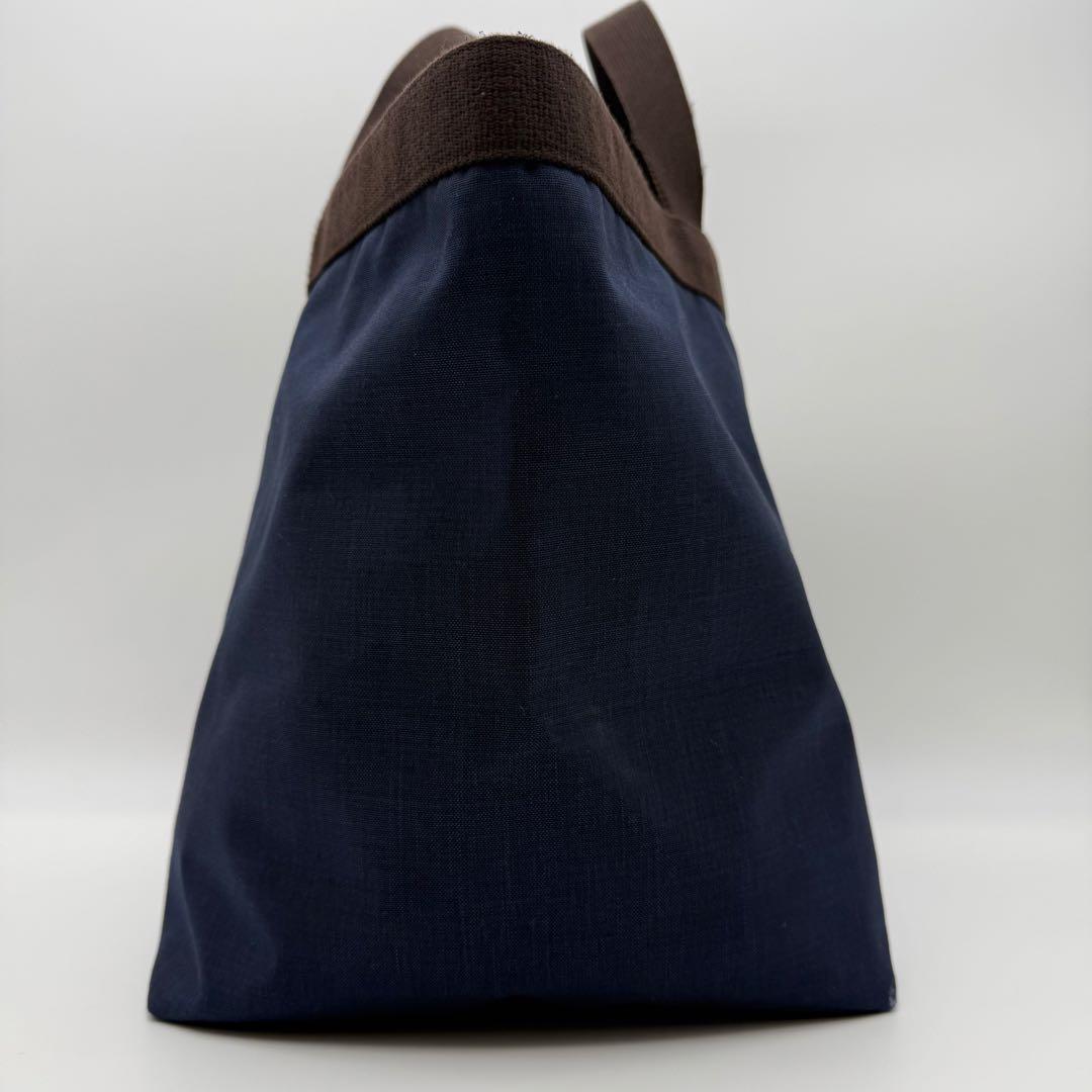 エルベシャプリエ 725C コーデュラ舟型トート L ネイビー×モカ