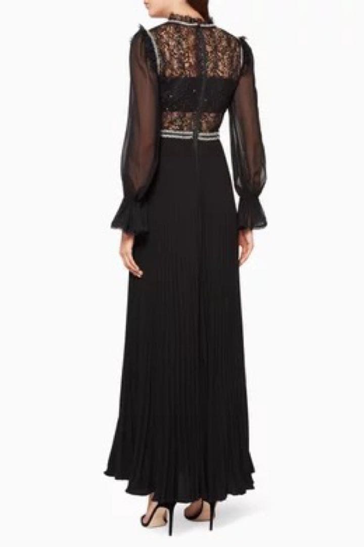 self portrait キラキラ　ビジュー　ロングドレス　ロングワンピース