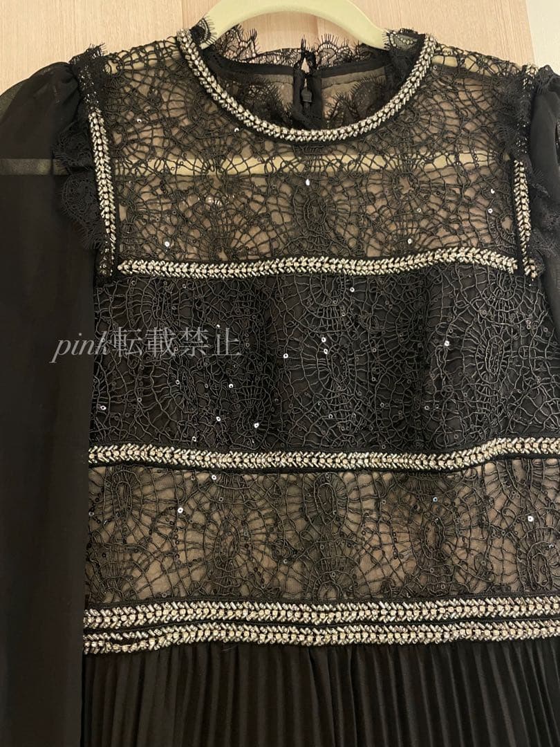 self portrait キラキラ　ビジュー　ロングドレス　ロングワンピース