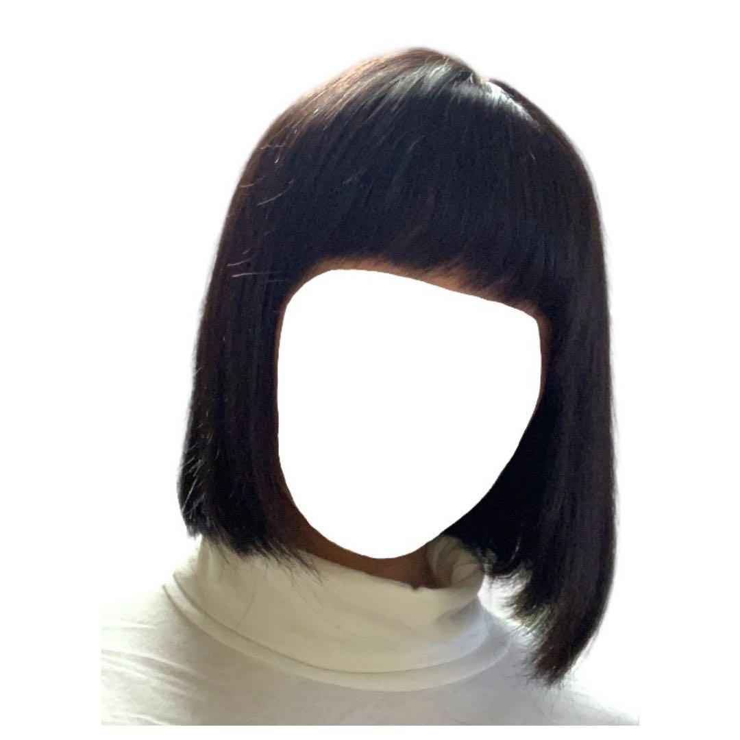 [美品] 人毛100%ボブフルウィッグ ウィッグ おしゃれ 自然