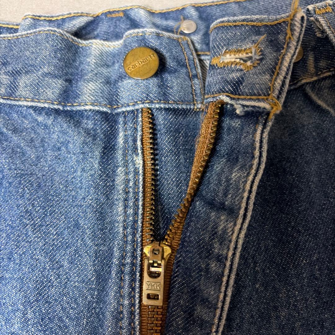 W38xL30 カーハート デニムペインターパンツ ダブルニー メキシコ製 ⑤