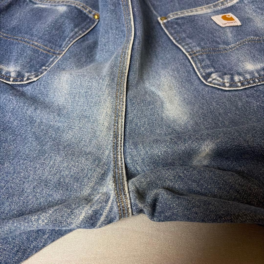 W38xL30 カーハート デニムペインターパンツ ダブルニー メキシコ製 ⑤