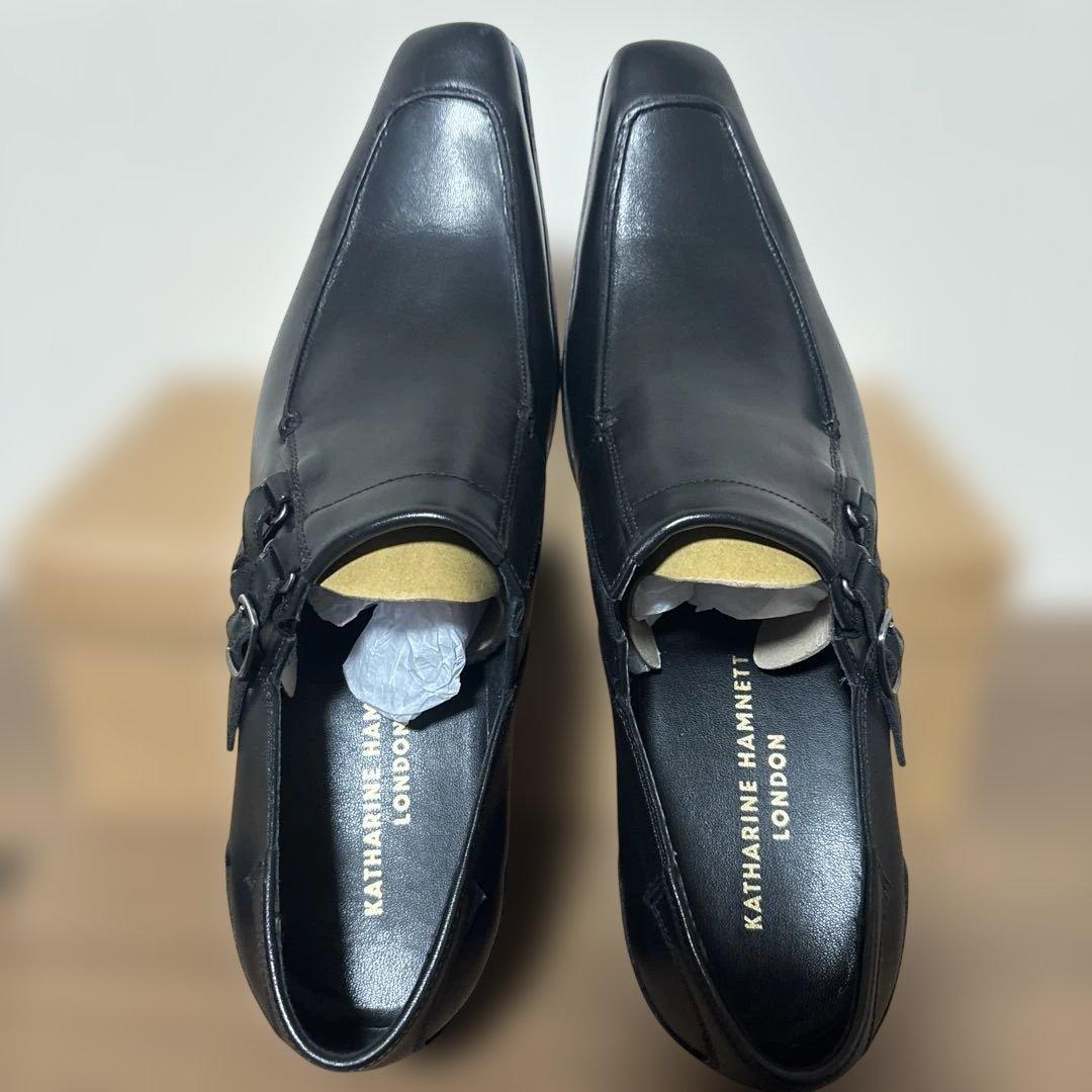 ブラック ビジネスシューズ　靴下セット　キャサリンハムネット