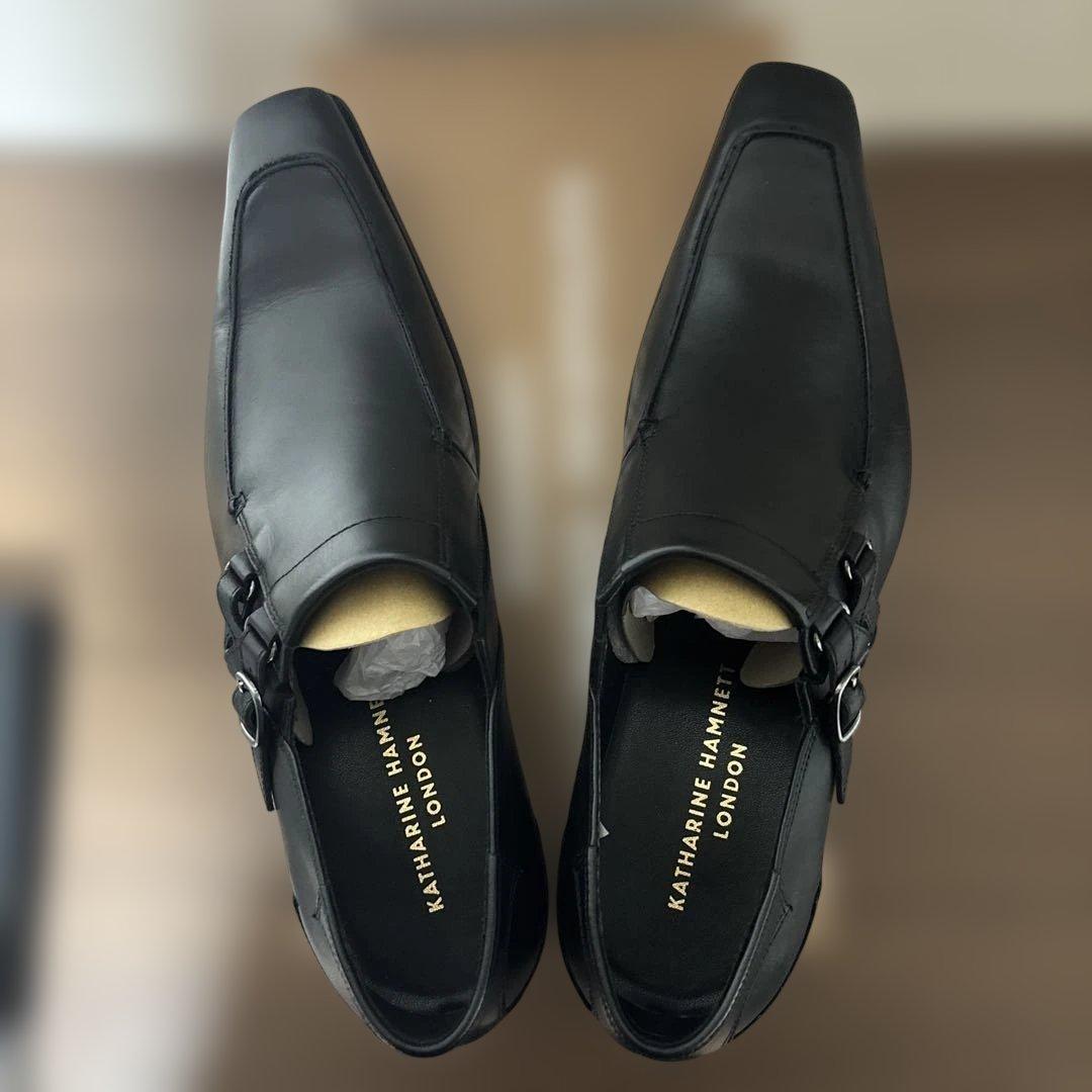 ブラック ビジネスシューズ　靴下セット　キャサリンハムネット