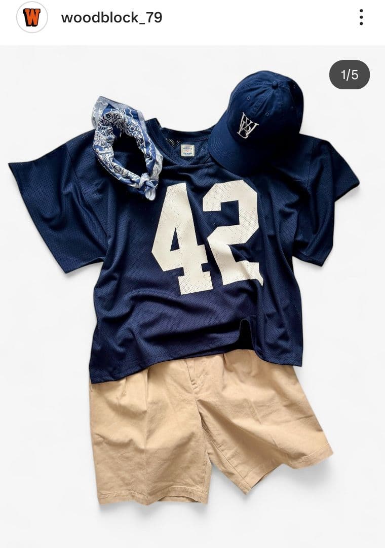 シャツ WOODBLOCK 42 MESH FOOTBALL SHIRT