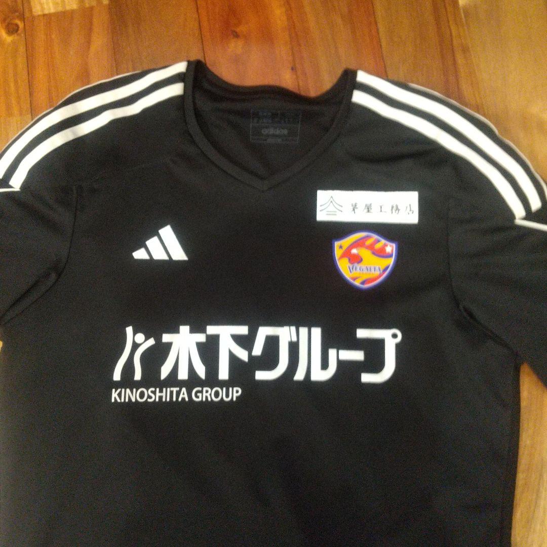 ベガルタ仙台 練習着 adidas サッカーシャツ XL 黒