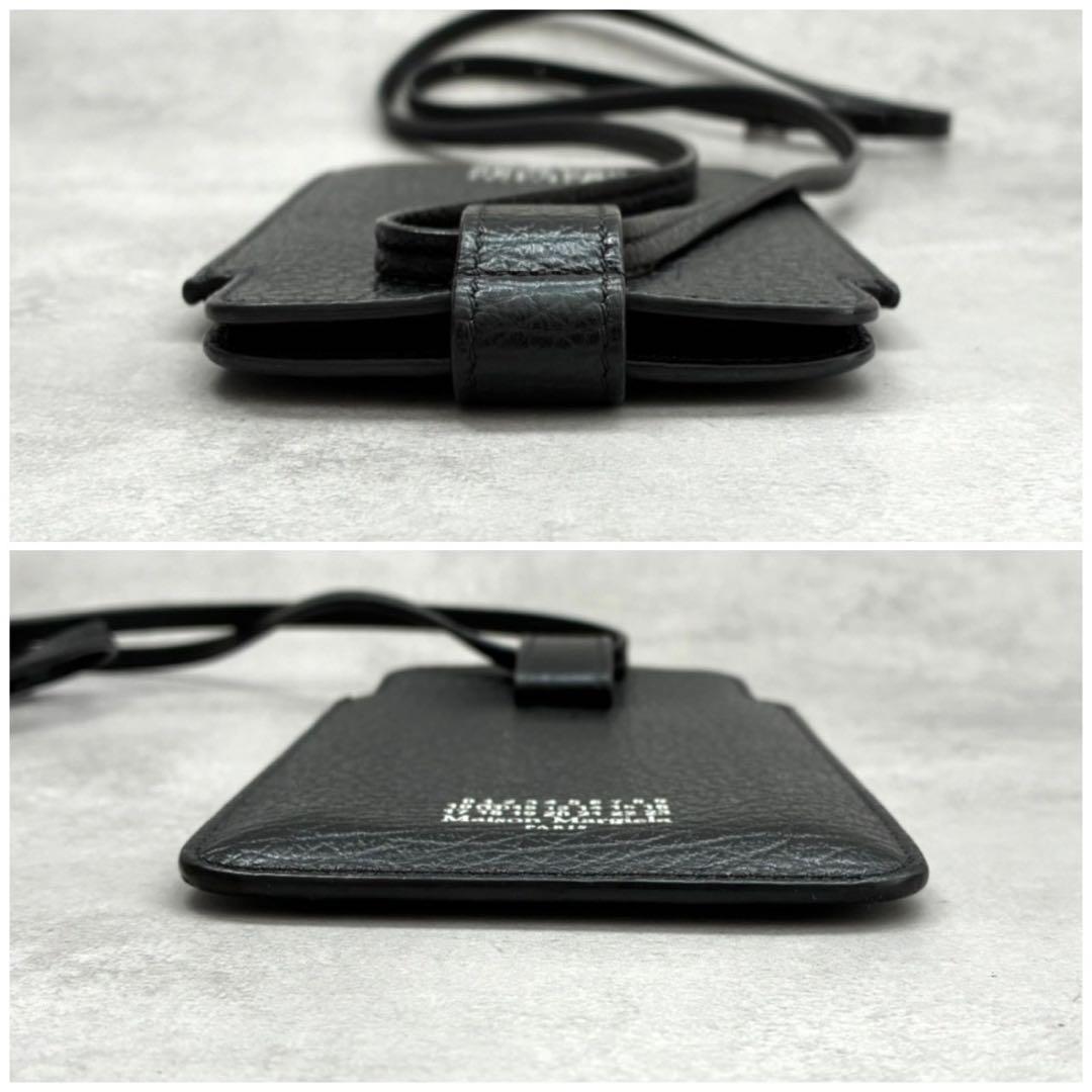 ✨極美品✨メゾンマルジェラ フォンポーチ スマホホルダー レザー ブラック