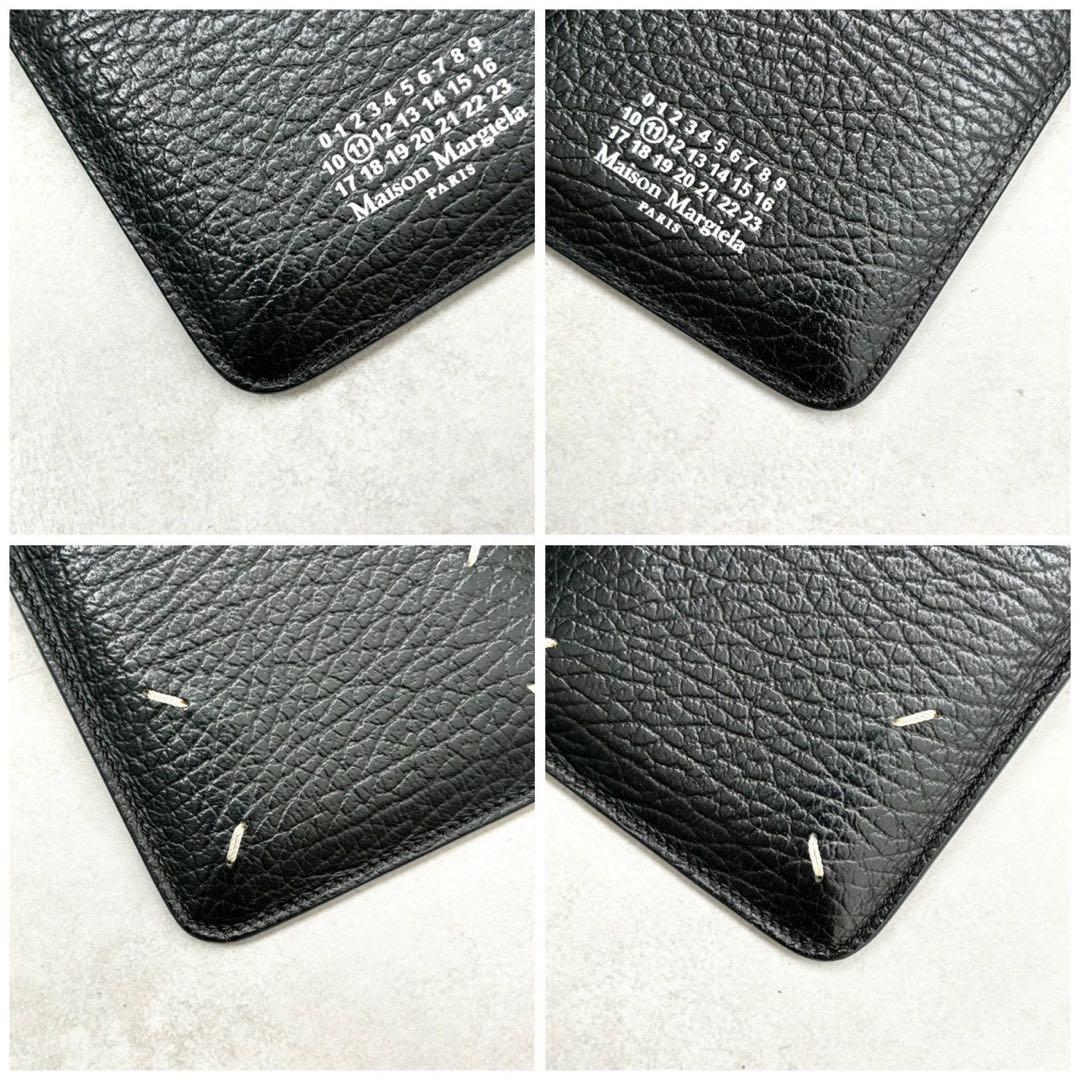 ✨極美品✨メゾンマルジェラ フォンポーチ スマホホルダー レザー ブラック