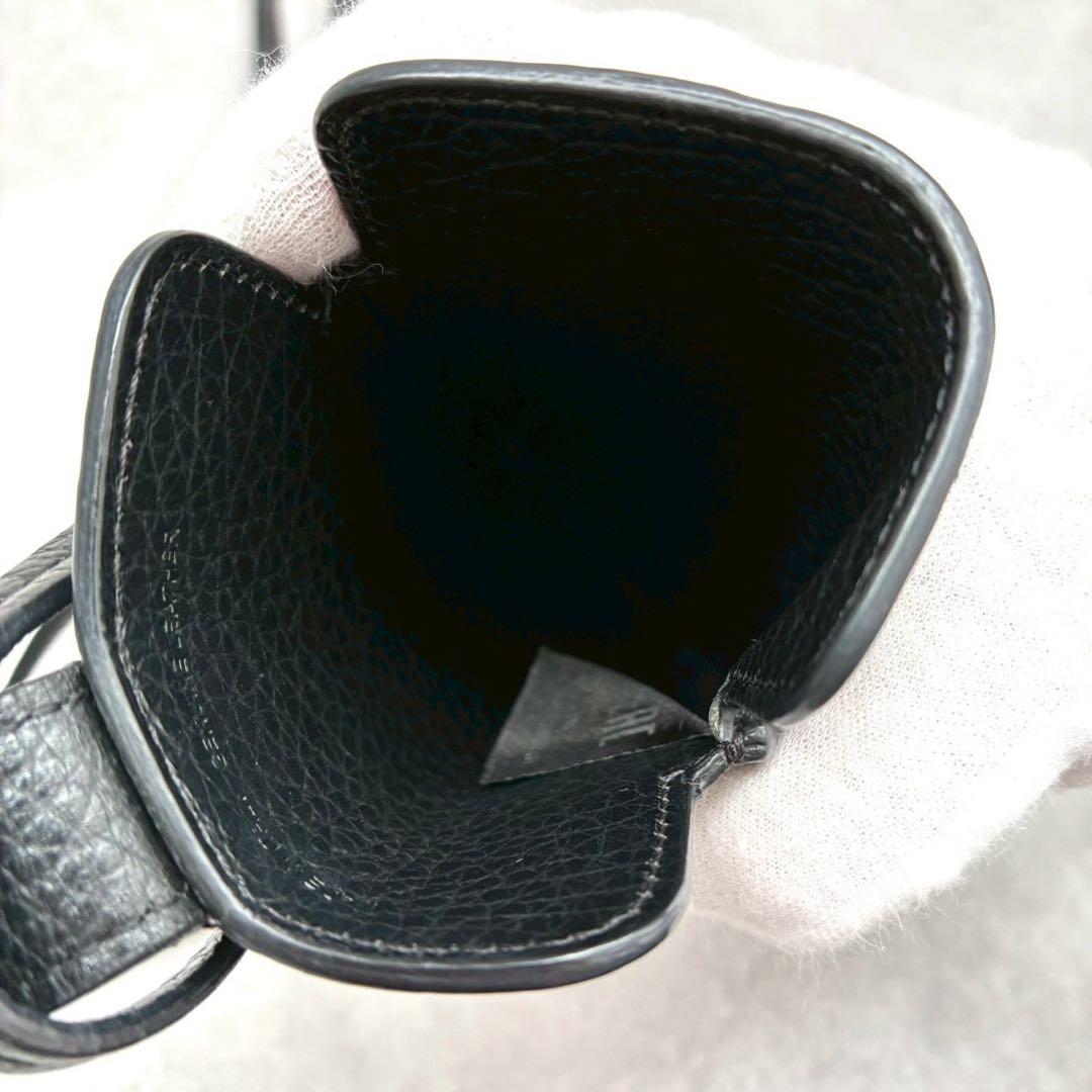 ✨極美品✨メゾンマルジェラ フォンポーチ スマホホルダー レザー ブラック