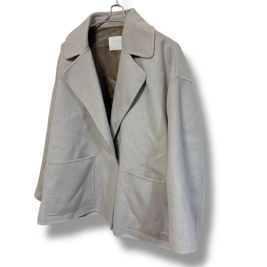 【美品】Ballseyボールジィ ウール100％ ショートピーコート 34