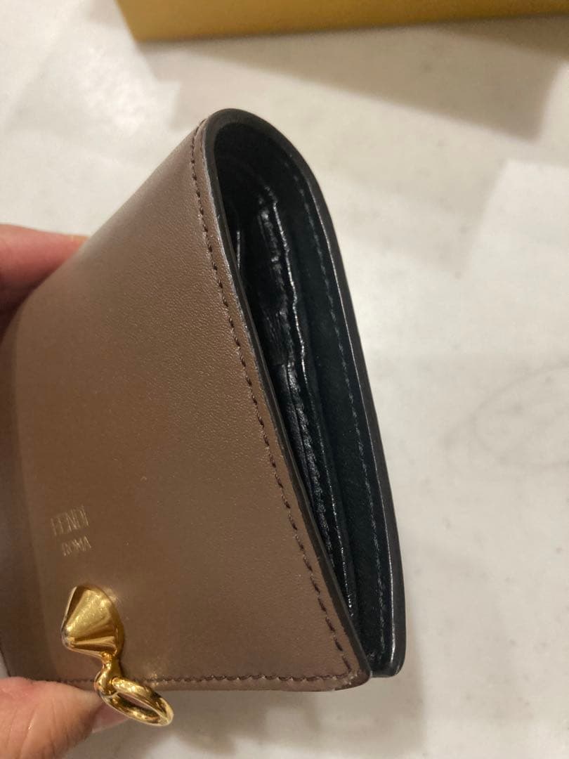 FENDI ブラウン 二つ折り財布 SMALL WALLET