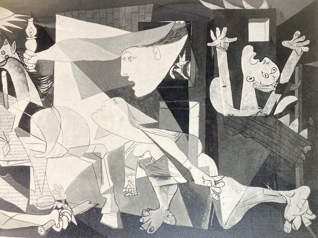 【真作】パブロ・ピカソ「ゲルニカ」大判リトグラフ 300部限定 あずま工芸 版画