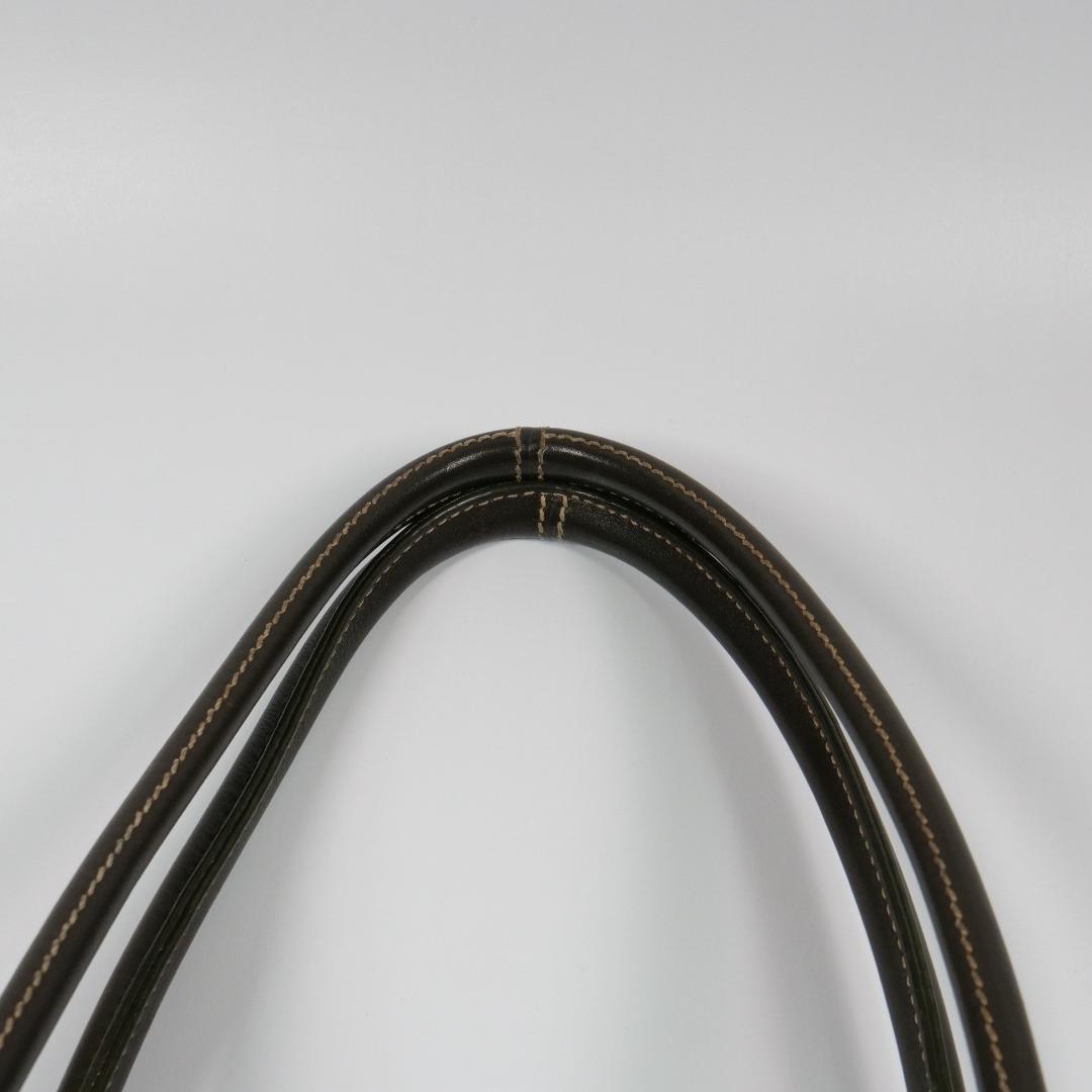 美品✨トッズ トートバッグ ショルダーバッグ レザー ダークブラウン