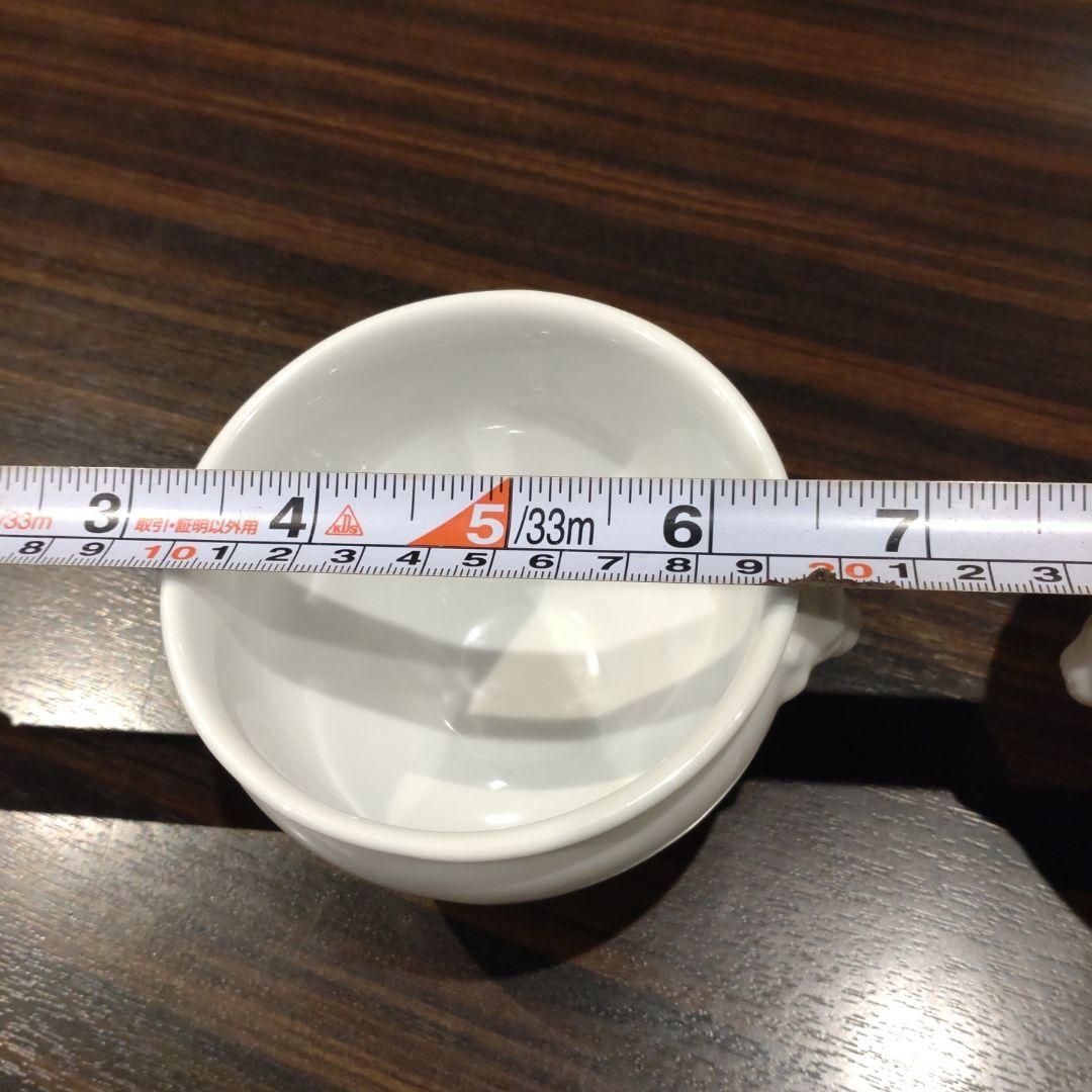 ライオンの頭のスープカップ ホワイト　5個セット
