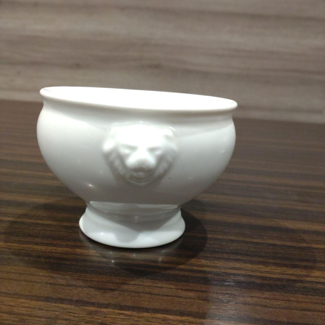 ライオンの頭のスープカップ ホワイト　5個セット