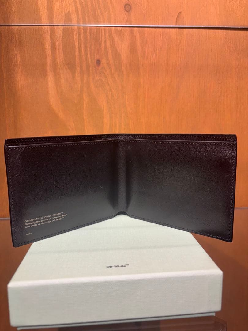 Off-White ブラック 二つ折り財布