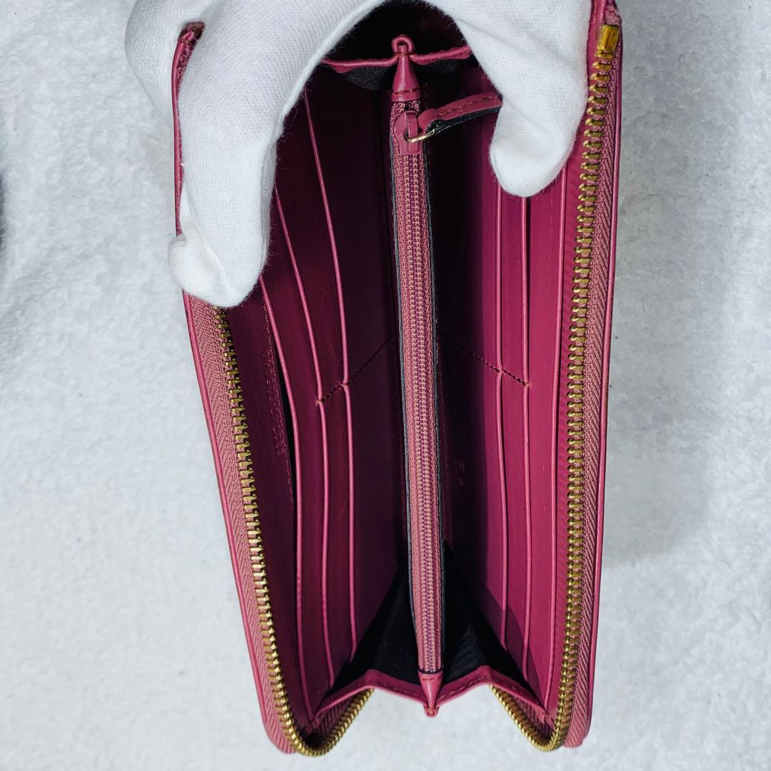 ⭐️GUCCI　グッチ　L字長財布 レザー ピンク 332747 525040