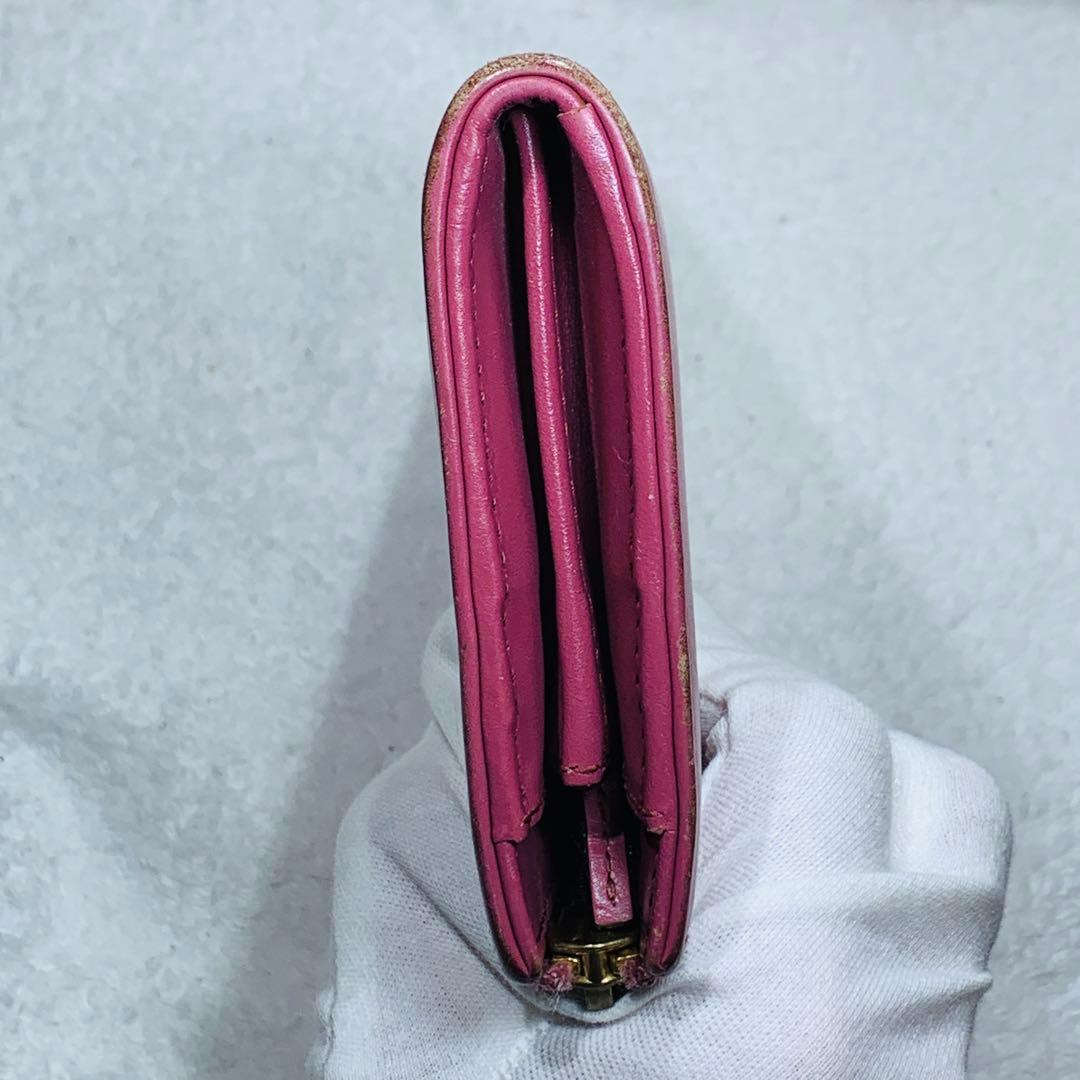 ⭐️GUCCI　グッチ　L字長財布 レザー ピンク 332747 525040