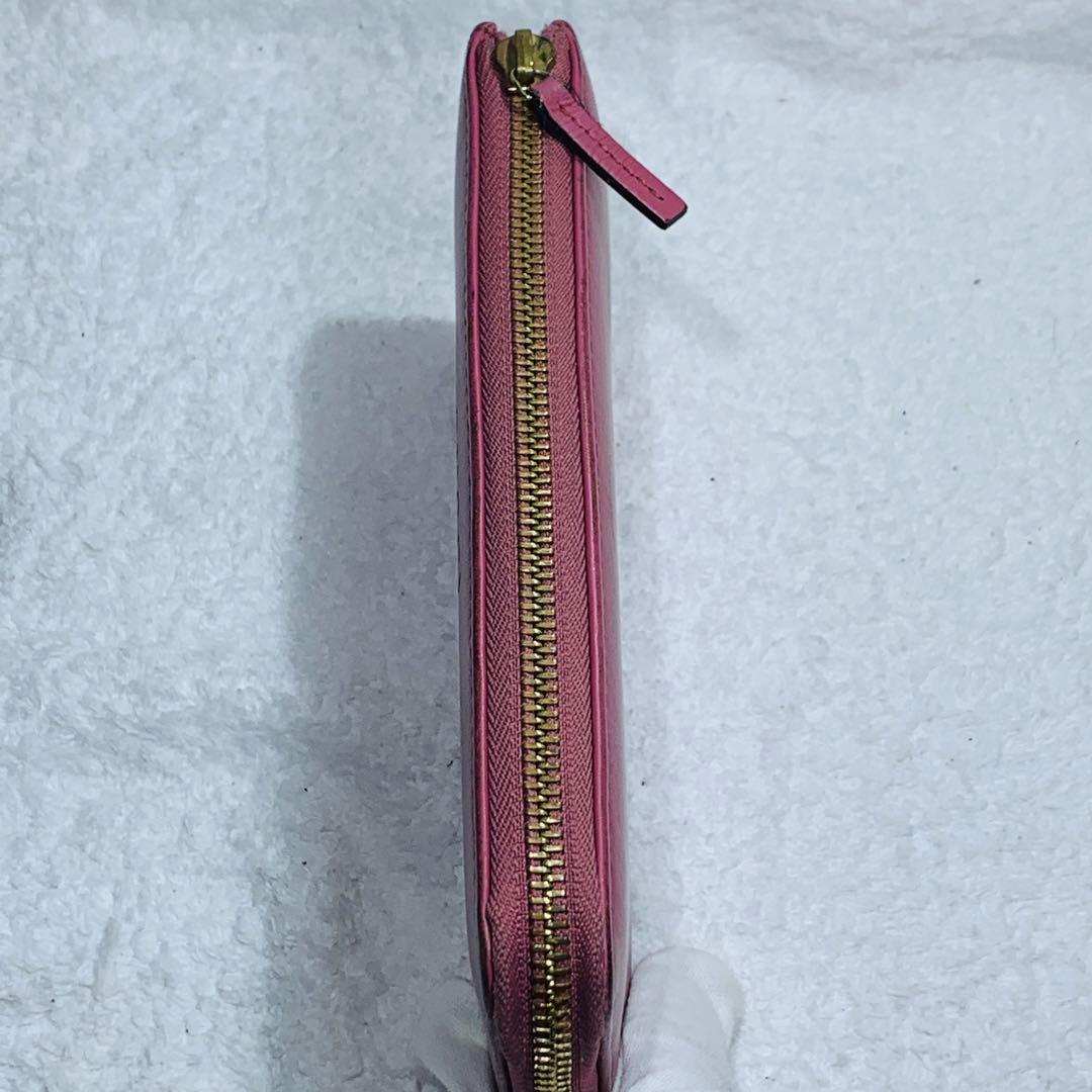 ⭐️GUCCI　グッチ　L字長財布 レザー ピンク 332747 525040