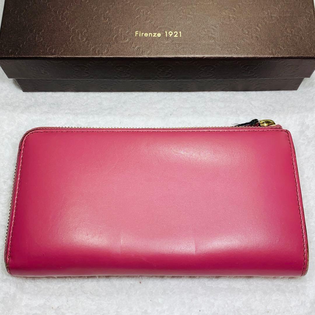 ⭐️GUCCI　グッチ　L字長財布 レザー ピンク 332747 525040