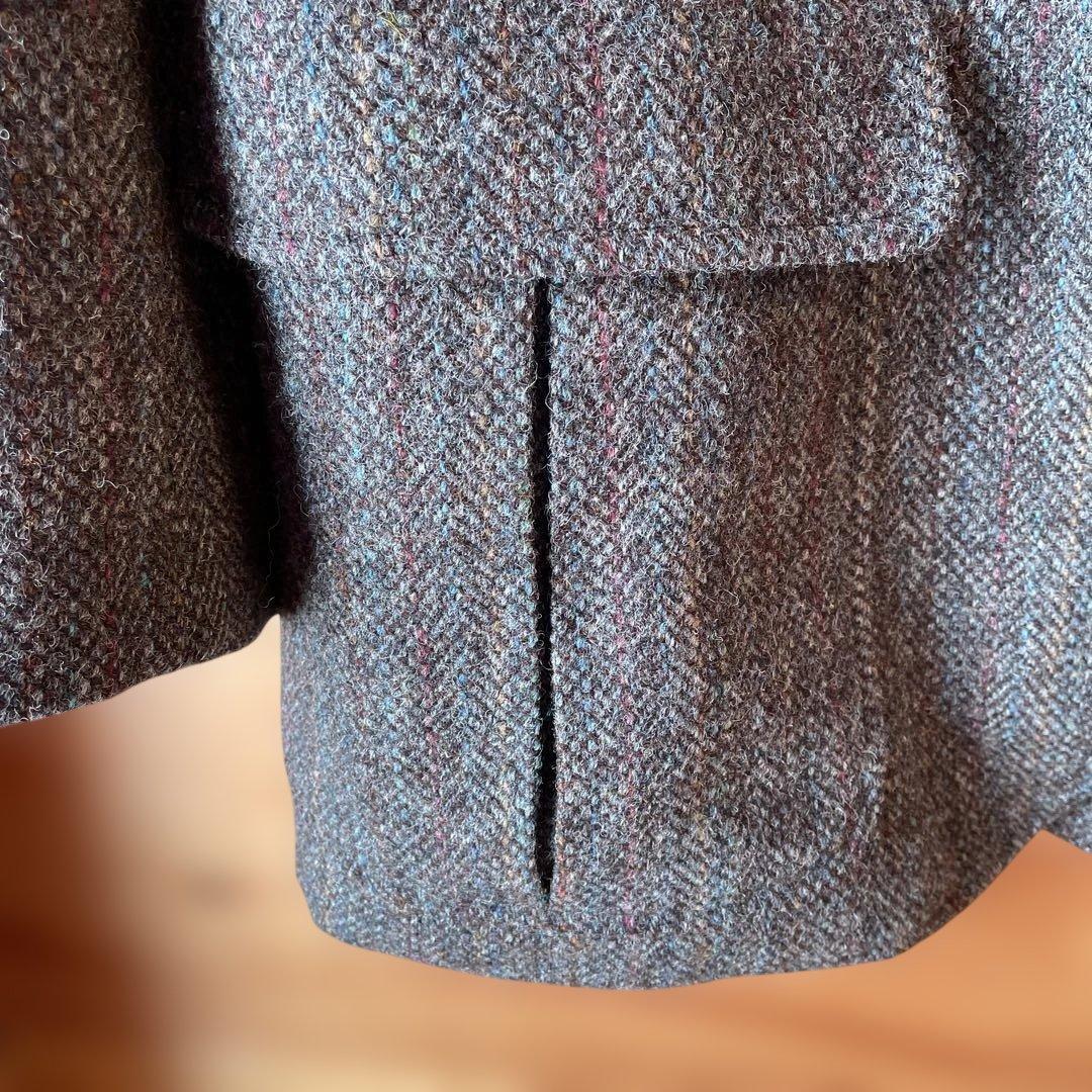 【Fox FIRE製】Harris Tweed テーラードジャケット 肘当て付き