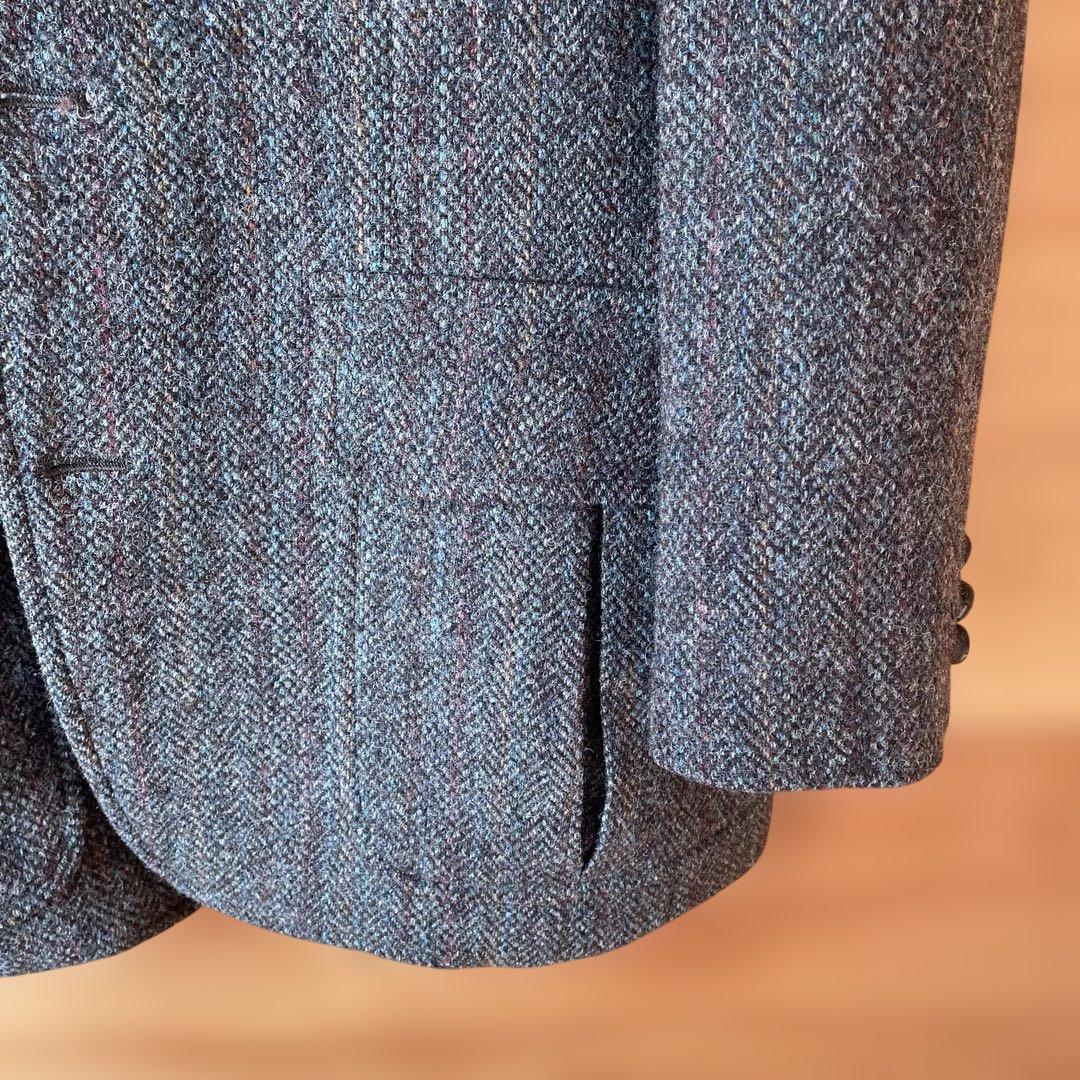 【Fox FIRE製】Harris Tweed テーラードジャケット 肘当て付き