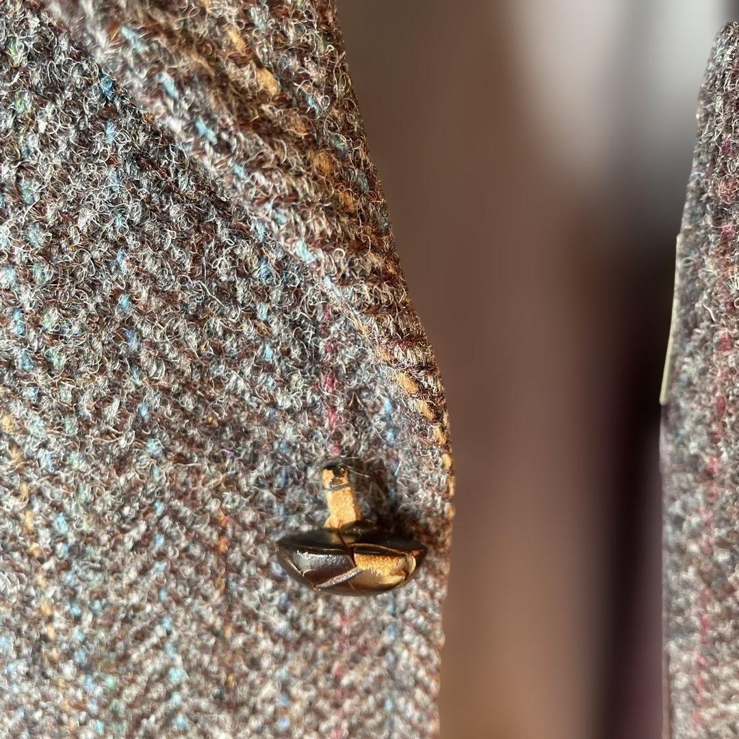 【Fox FIRE製】Harris Tweed テーラードジャケット 肘当て付き