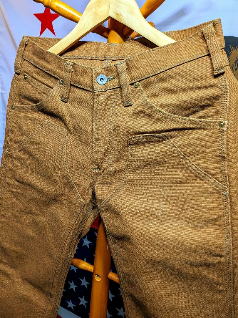 HARU　アイアンハート 801 ダック ダブルニー ワークパンツ 30