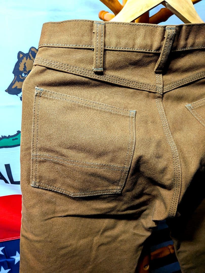 HARU　アイアンハート 801 ダック ダブルニー ワークパンツ 30