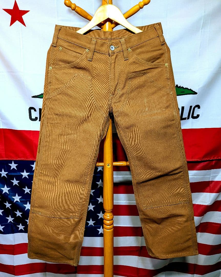 HARU　アイアンハート 801 ダック ダブルニー ワークパンツ 30