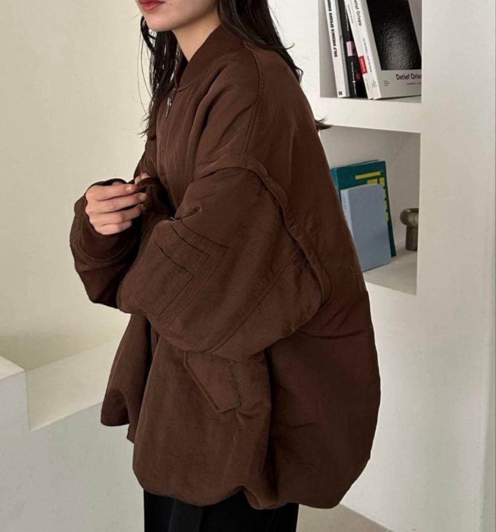 【美品】デタッチャブル2WAYメモリーボンバージャケット★ブラウン