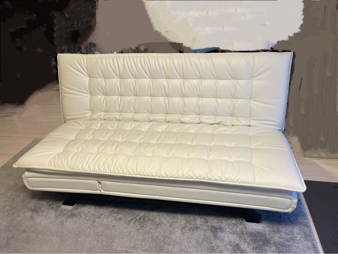 【FLORA】ニトリ ソファベッド　Nシールド　ホワイト