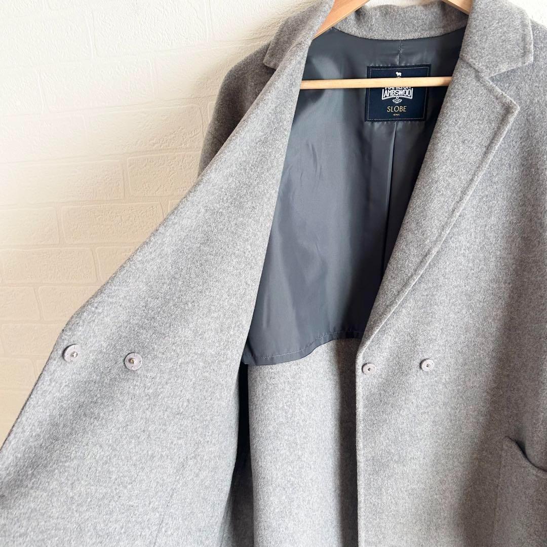 美品✨スローブイエナ　HAMILTONダブルフェイスウールチェスターコート　36