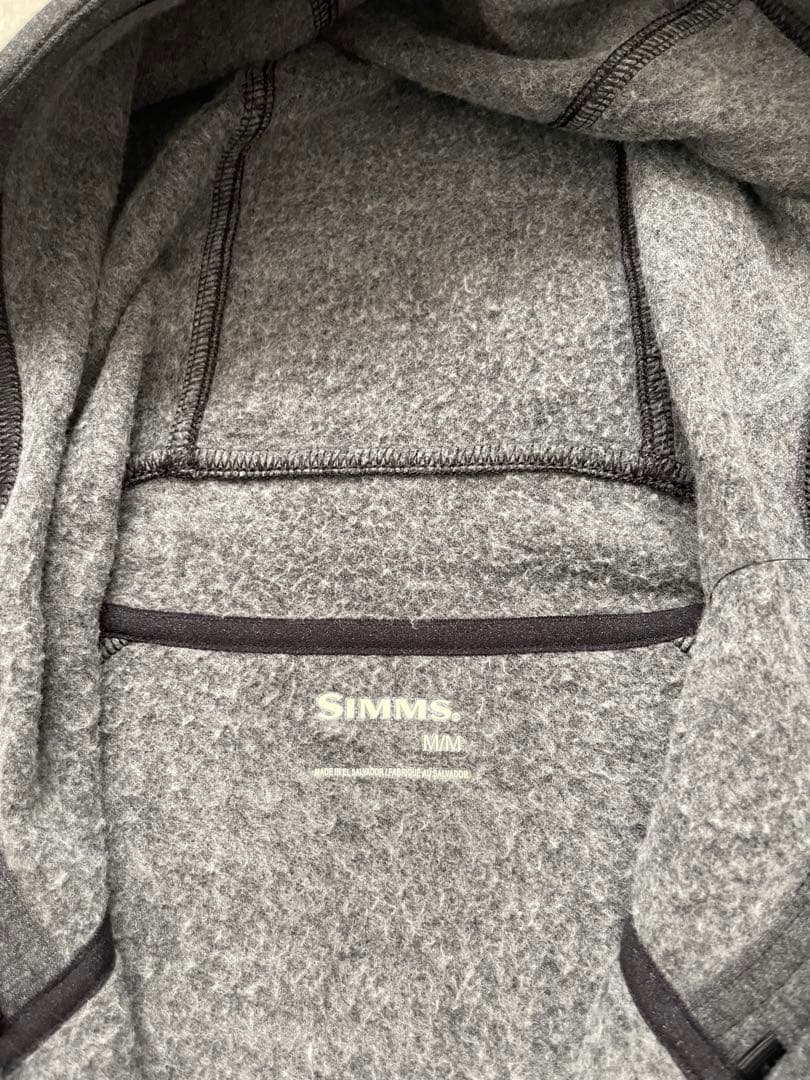 SIMMS シムスバーミリオンフーディー　ハーフジップパーカー　Mサイズ タグ付