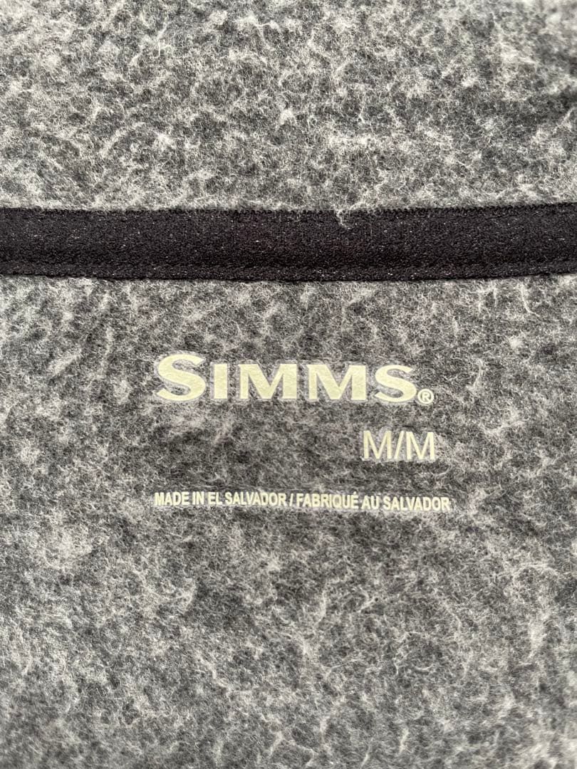 SIMMS シムスバーミリオンフーディー　ハーフジップパーカー　Mサイズ タグ付